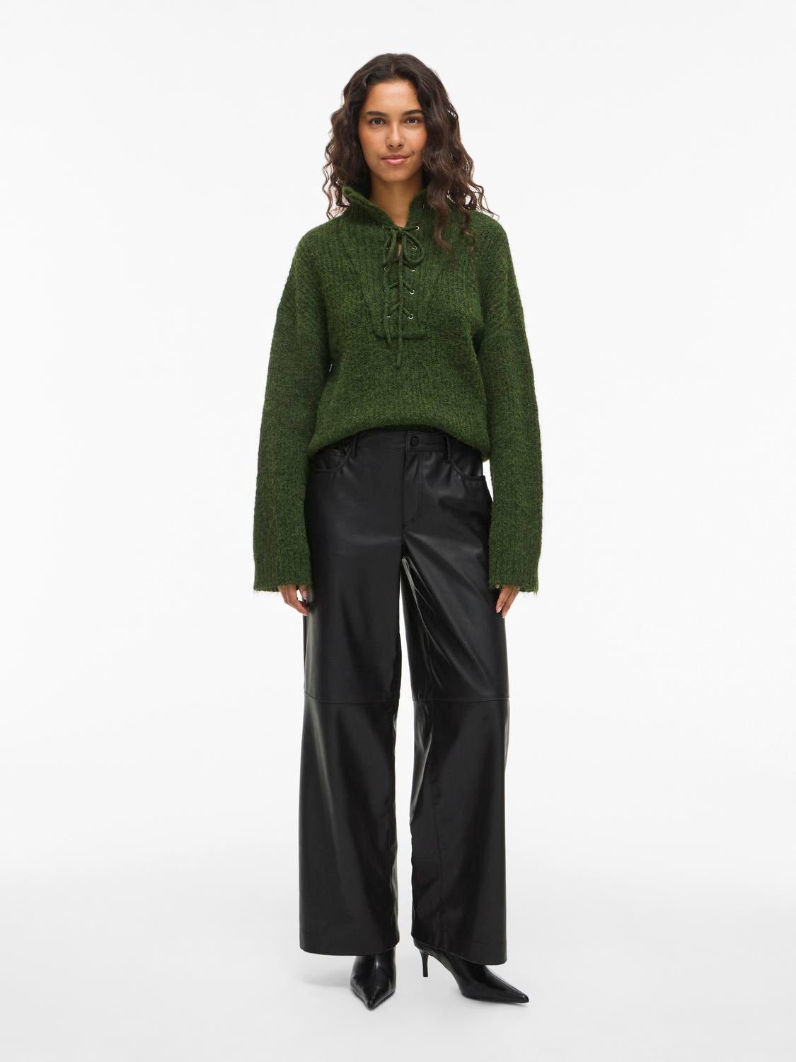 VIANNIE Trousers - Black Beauty - VERO MODA & VILA Bergvik